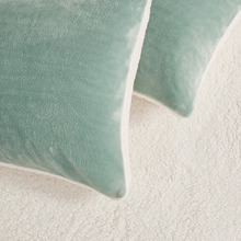 Berryl Teddy Sherpa Velvet European Pillowcases (Set of 2)